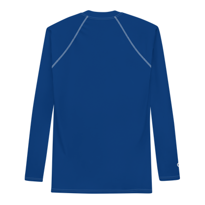 Michigan Upper Peninsula Rash Guard (w/ UP Outline) | Men's - Dearborn Blue