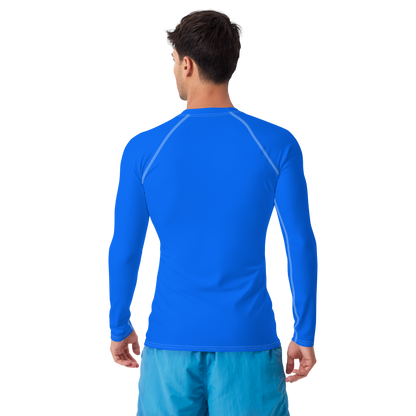 Michigan Upper Peninsula Rash Guard (w/ UP Outline) | Men's -  Motor Town Blue