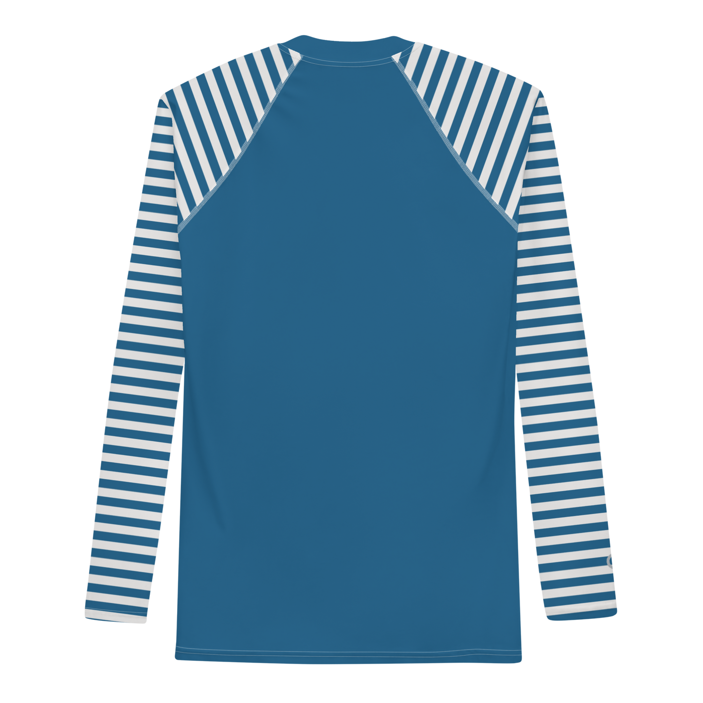 Michigan Upper Peninsula Rash Guard (w/ Stripes & UP Outline) | Men's - Blueberry