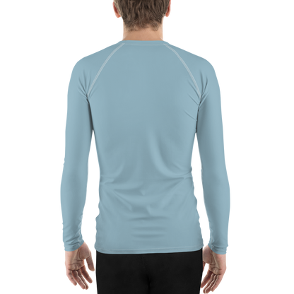 Michigan Upper Peninsula Rash Guard (w/ UP Outline) | Men's - Opal Blue