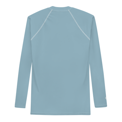 Michigan Upper Peninsula Rash Guard (w/ UP Outline) | Men's - Opal Blue