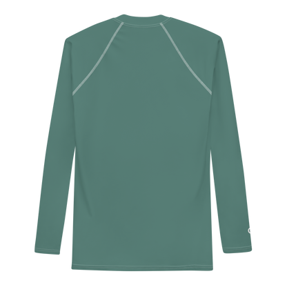 Michigan Upper Peninsula Rash Guard (w/ UP Outline) | Men's - Copper Green