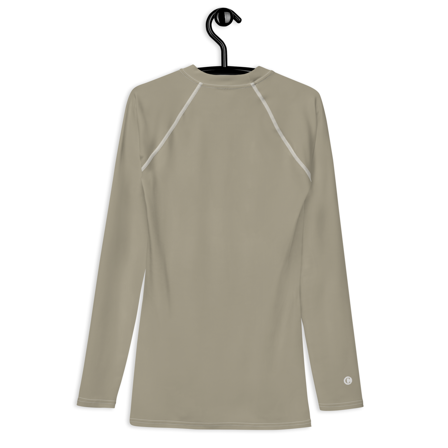 Michigan Upper Peninsula Rash Guard (w/ UP Outline) | Men's - Petoskey Stone Beige