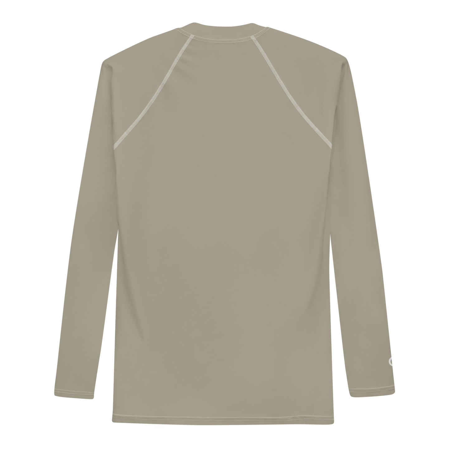 Michigan Upper Peninsula Rash Guard (w/ UP Outline) | Men's - Petoskey Stone Beige