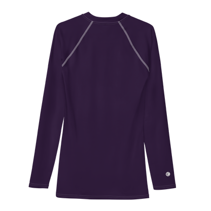 Michigan Upper Peninsula Rash Guard (w/ UP Outline) | Men's - Blackcurrant