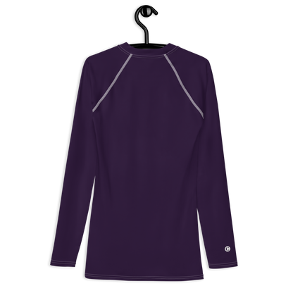 Michigan Upper Peninsula Rash Guard (w/ UP Outline) | Men's - Blackcurrant