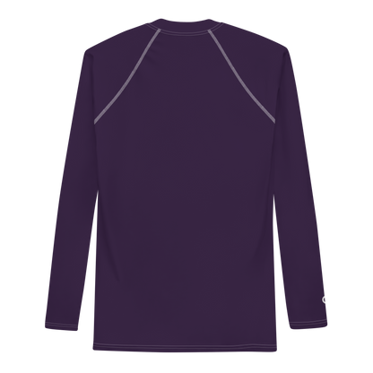 Michigan Upper Peninsula Rash Guard (w/ UP Outline) | Men's - Blackcurrant