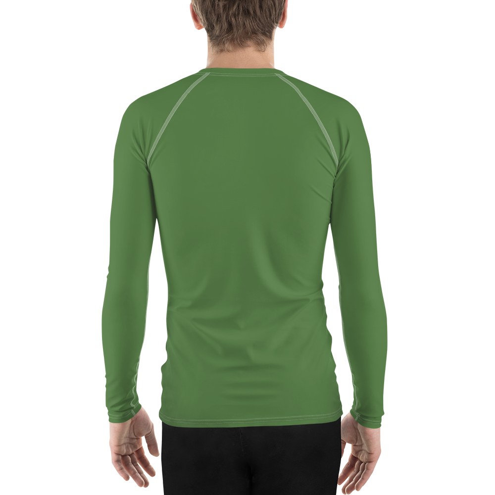 Michigan Upper Peninsula Rash Guard (w/ UP Outline) | Men's - Pine Green