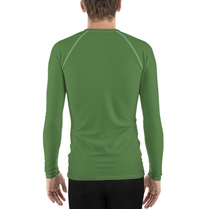 Michigan Upper Peninsula Rash Guard (w/ UP Outline) | Men's - Pine Green