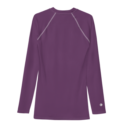 Michigan Upper Peninsula Rash Guard (w/ UP Outline) | Men's - Plum