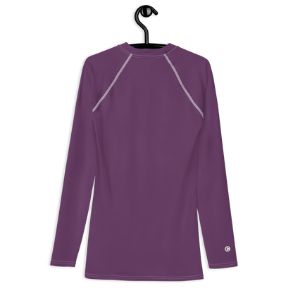 Michigan Upper Peninsula Rash Guard (w/ UP Outline) | Men's - Plum