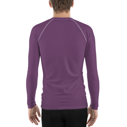 Michigan Upper Peninsula Rash Guard (w/ UP Outline) | Men's - Plum