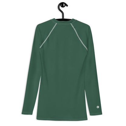 Michigan Upper Peninsula Rash Guard (w/ UP Outline) | Men's - Ginger Ale Green