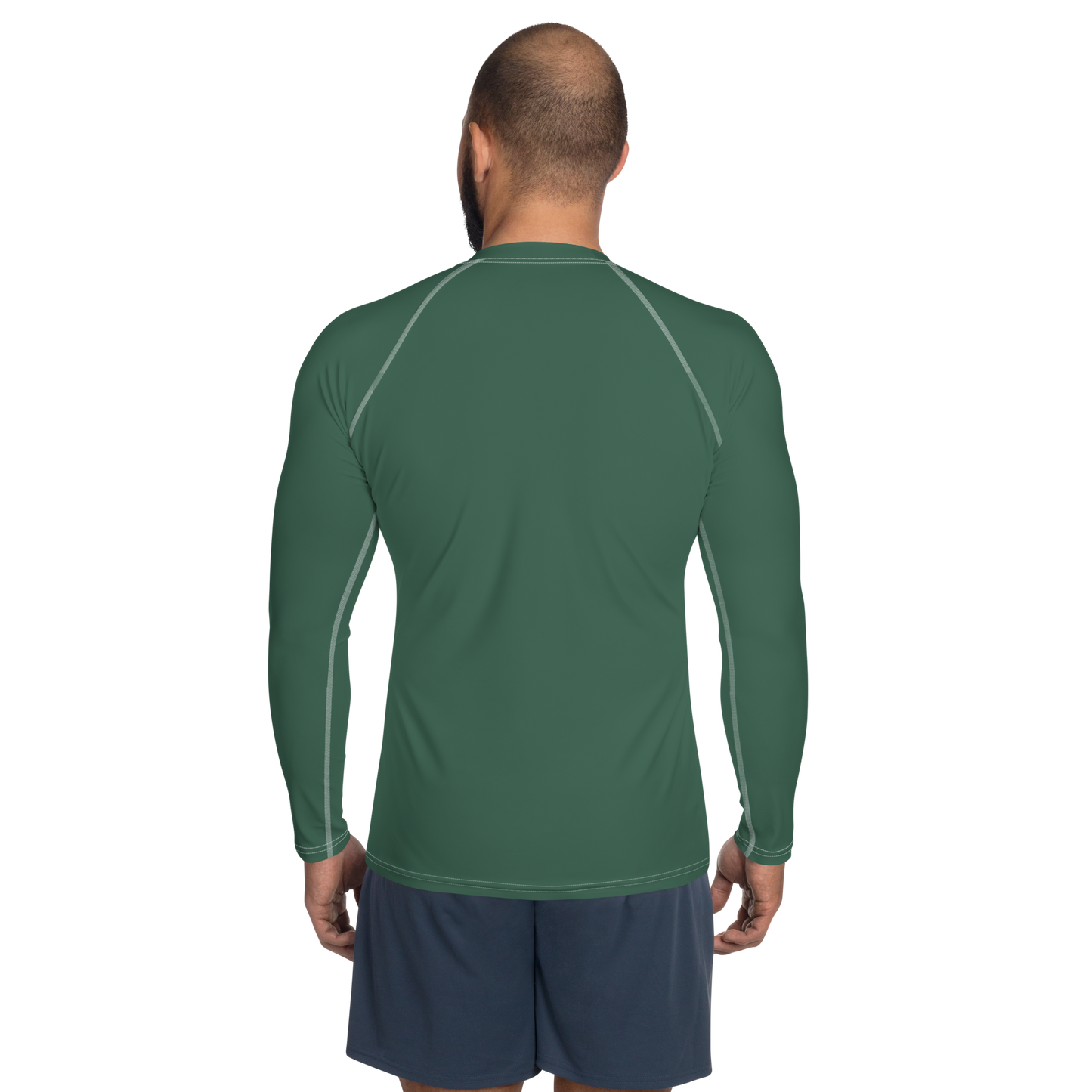 Michigan Upper Peninsula Rash Guard (w/ UP Outline) | Men's - Ginger Ale Green