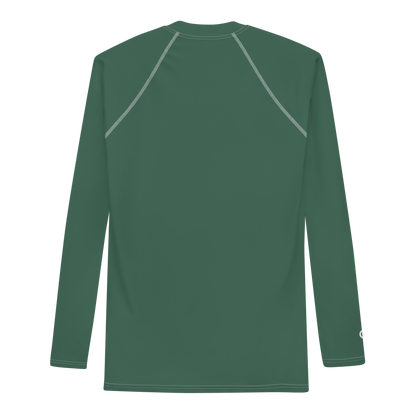 Michigan Upper Peninsula Rash Guard (w/ UP Outline) | Men's - Ginger Ale Green