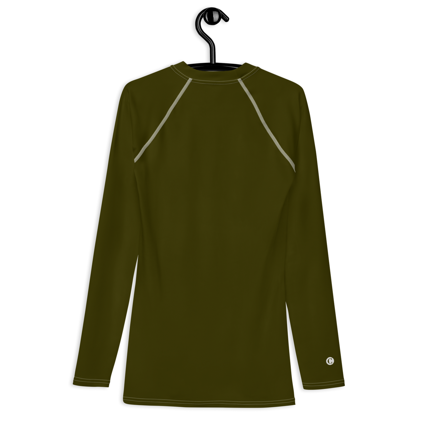 Michigan Upper Peninsula Rash Guard (w/ UP Outline) | Men's - Military Green