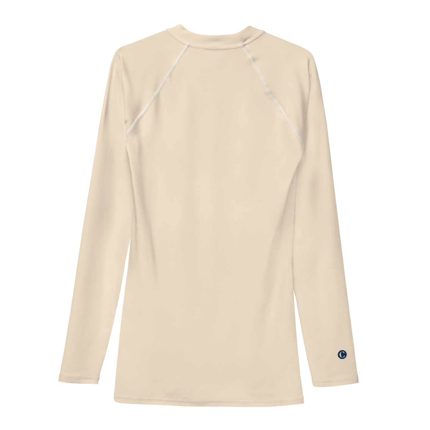 Michigan Upper Peninsula Rash Guard (w/ UP Outline) | Men's - Champagne White