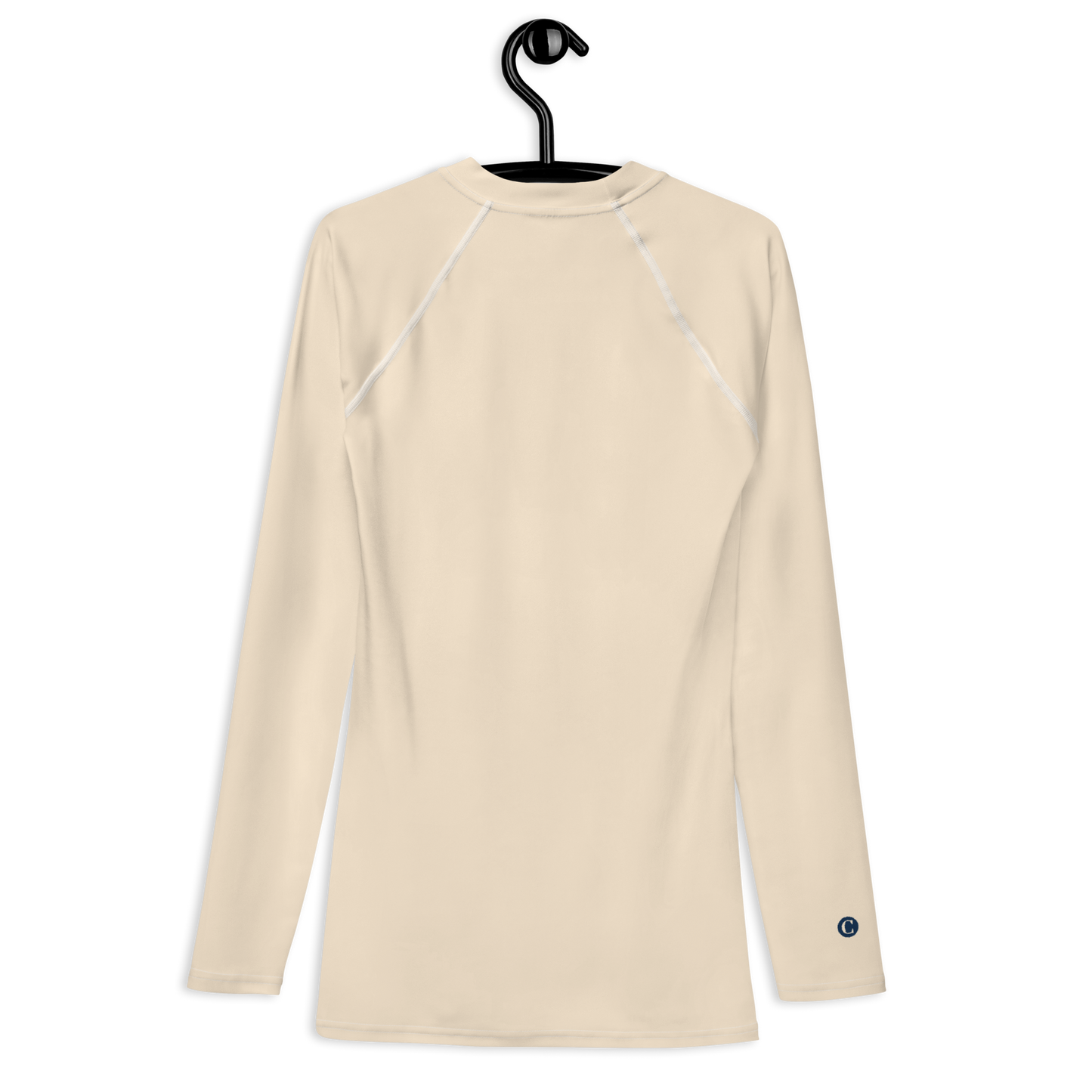 Michigan Upper Peninsula Rash Guard (w/ UP Outline) | Men's - Champagne White