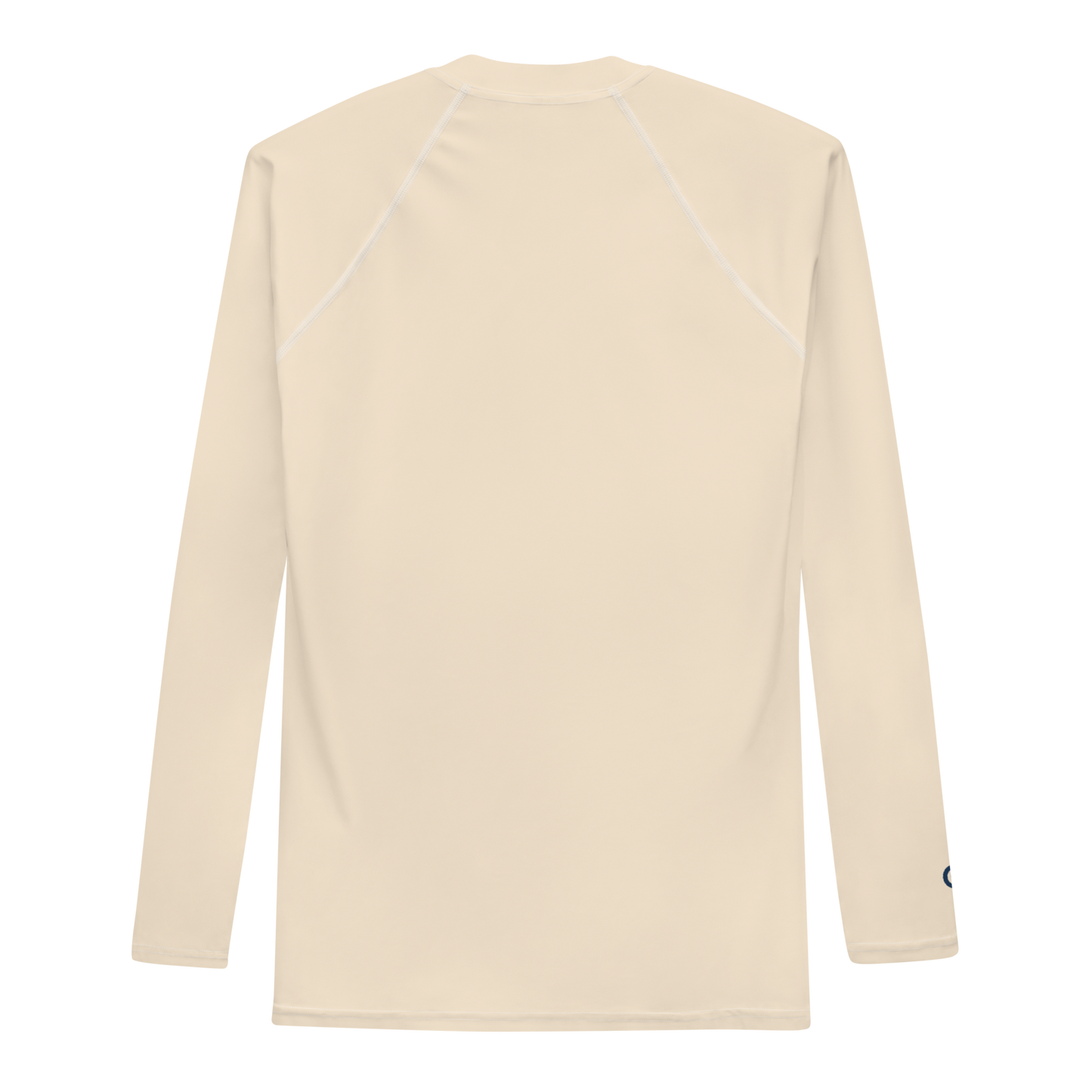 Michigan Upper Peninsula Rash Guard (w/ UP Outline) | Men's - Champagne White