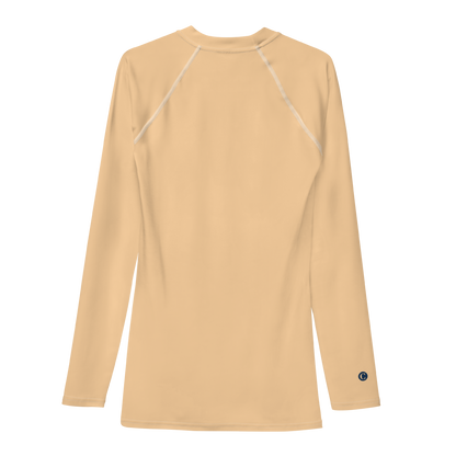 Michigan Upper Peninsula Rash Guard (w/ UP Outline) | Men's - Pale Apricot