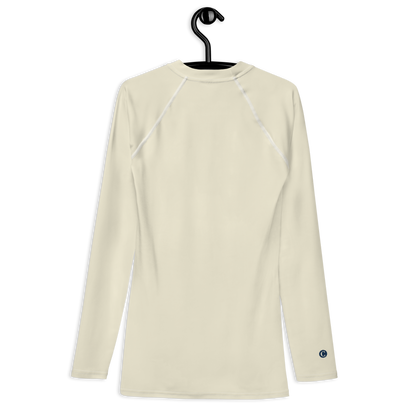 Michigan Upper Peninsula Rash Guard (w/ UP Outline) | Men's - Ivory