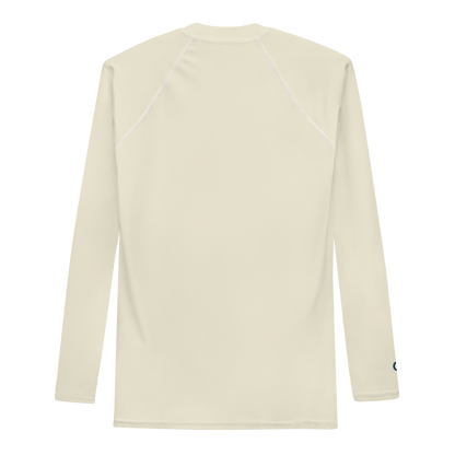 Michigan Upper Peninsula Rash Guard (w/ UP Outline) | Men's - Ivory