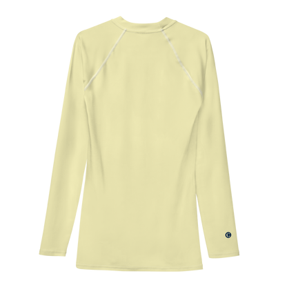 Michigan Upper Peninsula Rash Guard (w/ UP Outline) | Men's - Canary Yellow