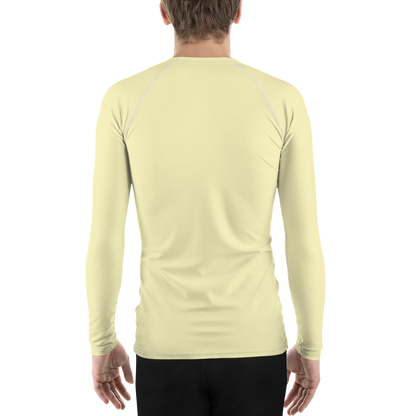 Michigan Upper Peninsula Rash Guard (w/ UP Outline) | Men's - Canary Yellow