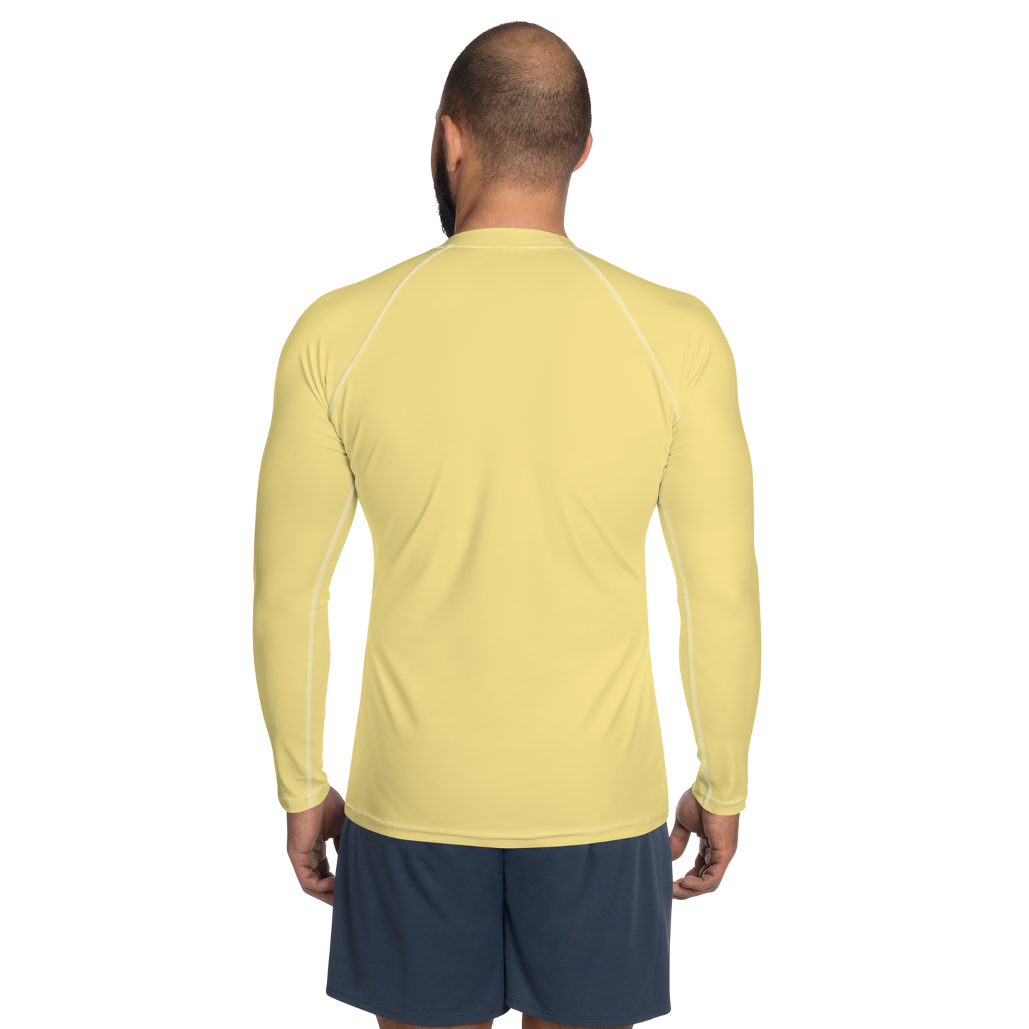 Michigan Upper Peninsula Rash Guard (w/ UP Outline) | Men's - Canary Yellow