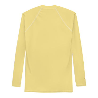 Michigan Upper Peninsula Rash Guard (w/ UP Outline) | Men's - Canary Yellow