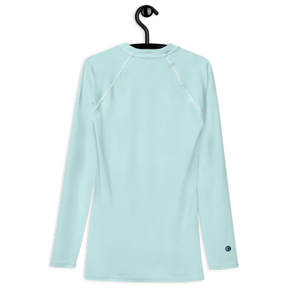 Michigan Upper Peninsula Rash Guard (w/ UP Outline) | Men's - Cyan