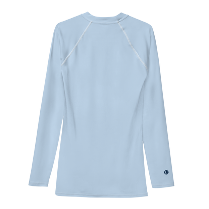 Michigan Upper Peninsula Rash Guard (w/ UP Outline) | Men's - Light Blue