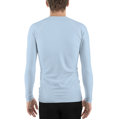 Michigan Upper Peninsula Rash Guard (w/ UP Outline) | Men's - Light Blue