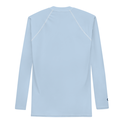 Michigan Upper Peninsula Rash Guard (w/ UP Outline) | Men's - Light Blue