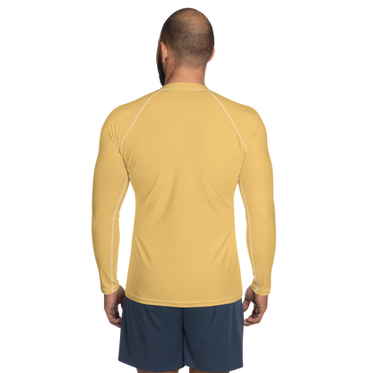 Michigan Upper Peninsula Rash Guard (w/ UP Outline) | Men's - Citrine