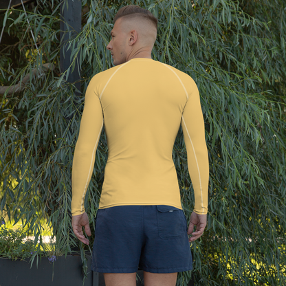 Michigan Upper Peninsula Rash Guard (w/ UP Outline) | Men's - Citrine