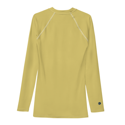 Michigan Upper Peninsula Rash Guard (w/ UP Outline) | Men's - Plum Yellow