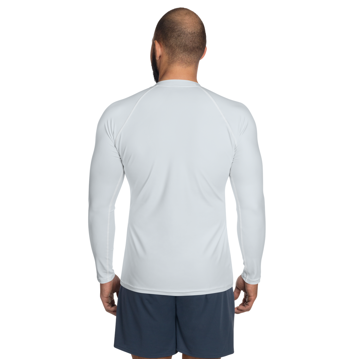 Michigan Upper Peninsula Rash Guard (w/ UP Outline) | Men's - Gossy White