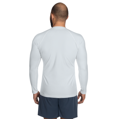 Michigan Upper Peninsula Rash Guard (w/ UP Outline) | Men's - Gossy White