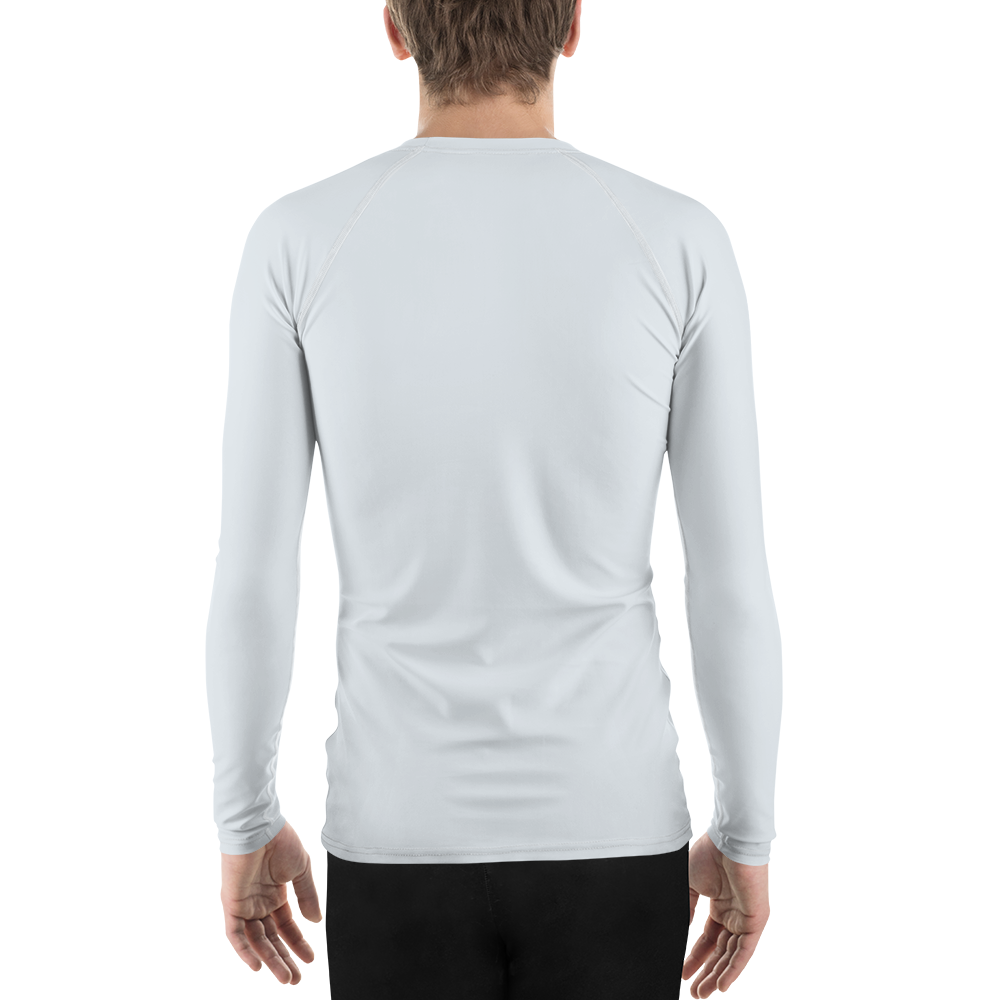 Michigan Upper Peninsula Rash Guard (w/ UP Outline) | Men's - Gossy White