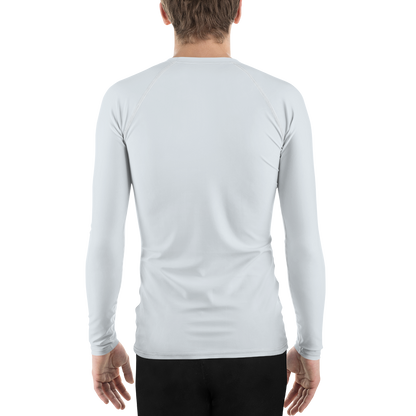 Michigan Upper Peninsula Rash Guard (w/ UP Outline) | Men's - Gossy White