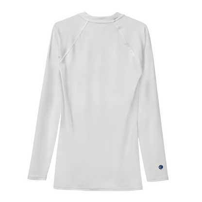 Michigan Upper Peninsula Rash Guard (w/ UP Outline) | Men's - Birch Bark White