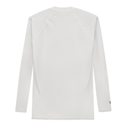 Michigan Upper Peninsula Rash Guard (w/ UP Outline) | Men's - Birch Bark White