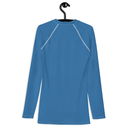 Detroit 'Old English D' Rash Guard | Men's - Lake Superior Blue