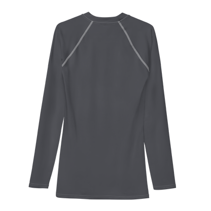 Detroit 'Old English D' Rash Guard | Men's - Iron Ore Grey