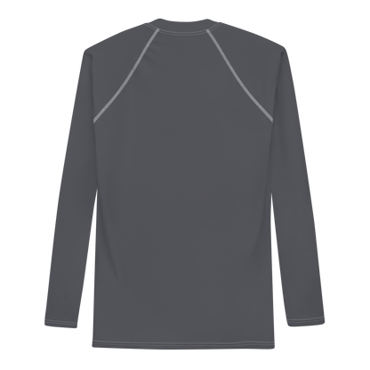 Detroit 'Old English D' Rash Guard | Men's - Iron Ore Grey