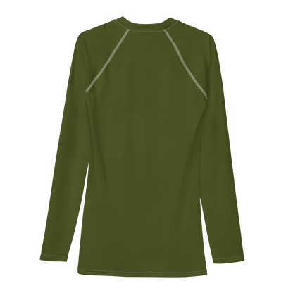 Detroit 'Old English D' Rash Guard | Men's - Army Green