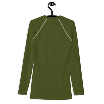 Detroit 'Old English D' Rash Guard | Men's - Army Green