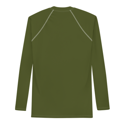 Detroit 'Old English D' Rash Guard | Men's - Army Green