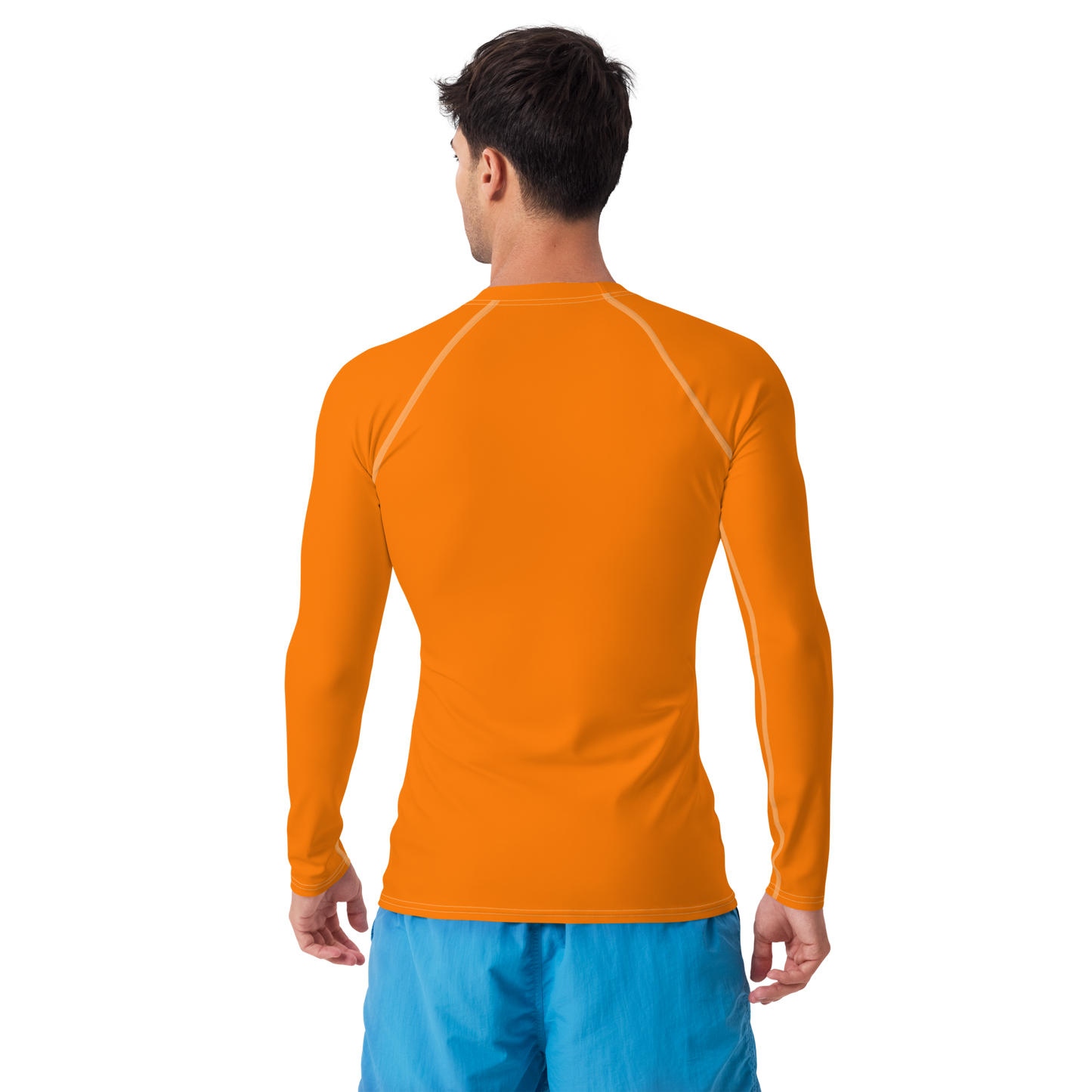 Detroit 'Old English D' Rash Guard | Men's - Safety Orange